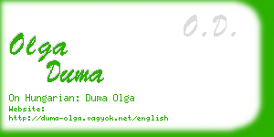olga duma business card